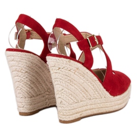 Wedge espadrilles red 1