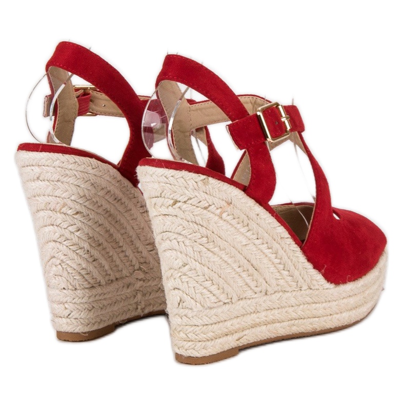 Wedge espadrilles red 1