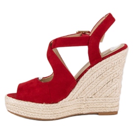 Wedge espadrilles red 2