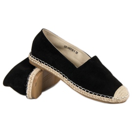 Best Shoes Black suede espadrilles 1