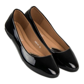 Lacquered ballerinas black 2