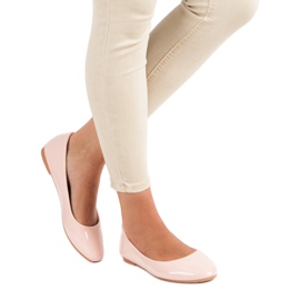 Diamantique Lacquered ballerinas pink 1