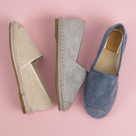 Best Shoes Gray suede espadrilles grey 1