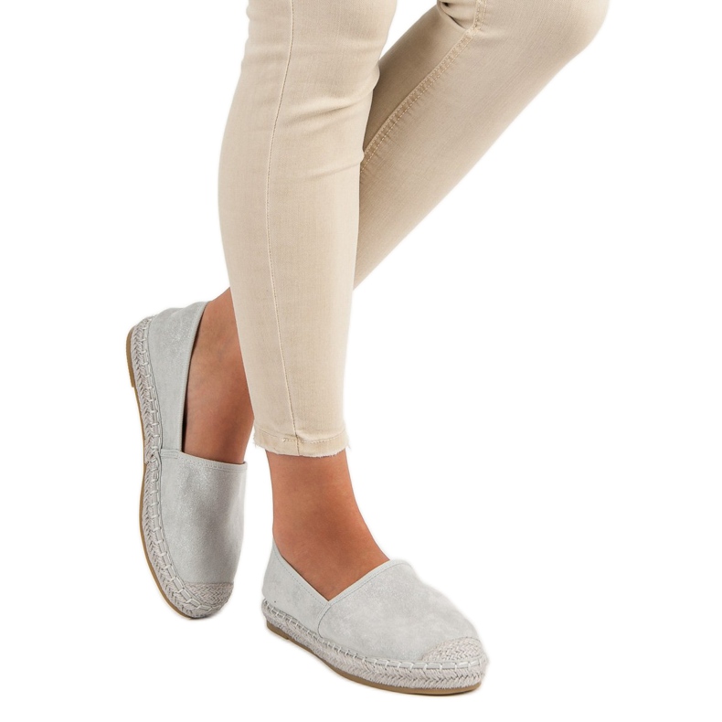 Nio Nio Gray suede espadrilles grey 2
