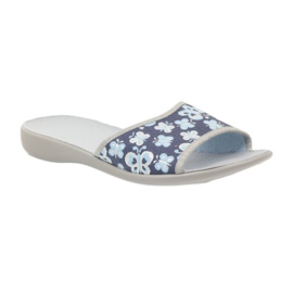 Befado women's shoes slippers 300D040 slippers blue grey navy blue 1