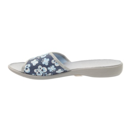 Befado women's shoes slippers 300D040 slippers blue grey navy blue 2