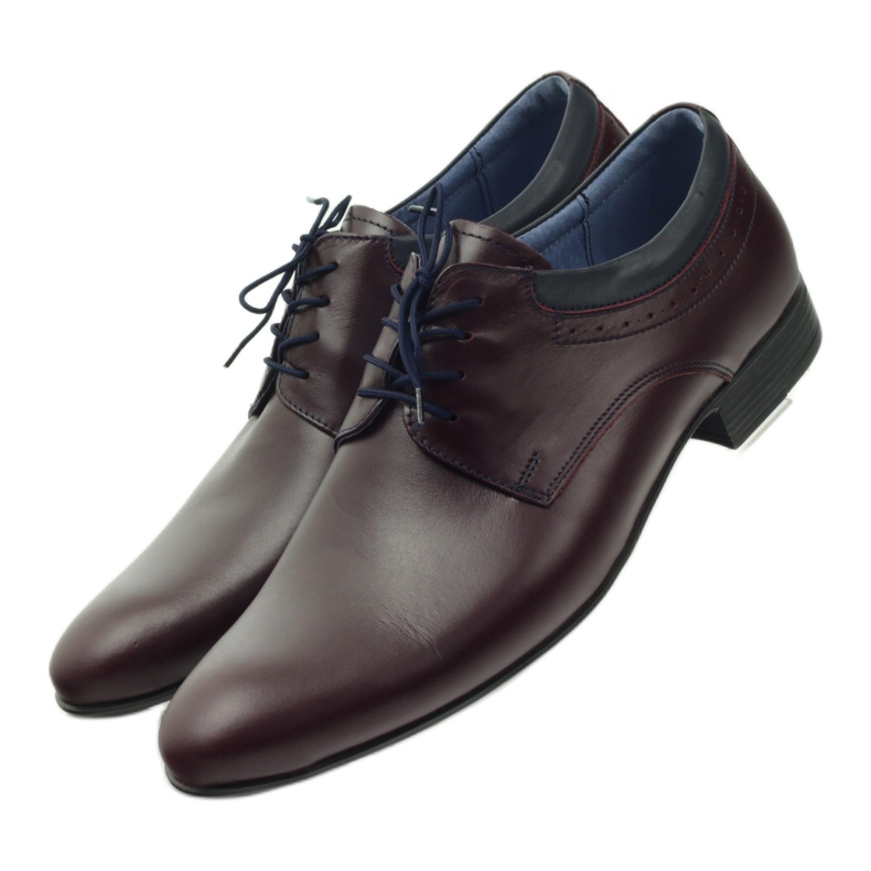 Tur Burgundy men's leather shoes red 4