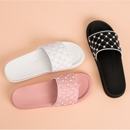 Stylish women's slippers pink 1