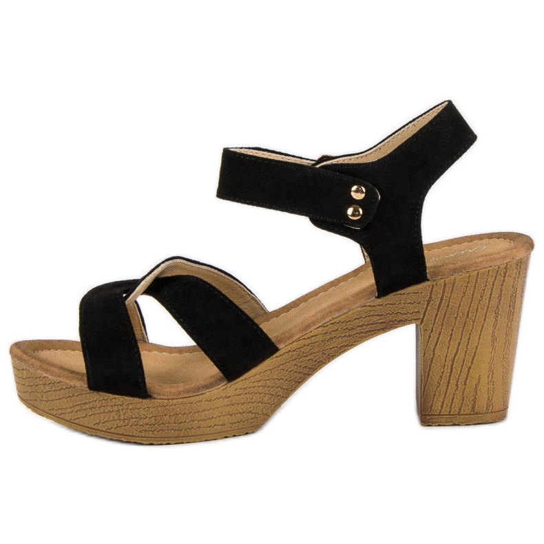 Light sandals on a post black 2
