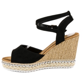 Best Shoes Wedge sandals black 2