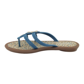 Rider Flip-flops, children's flip-flops with a water flower, Grendha, blue 2