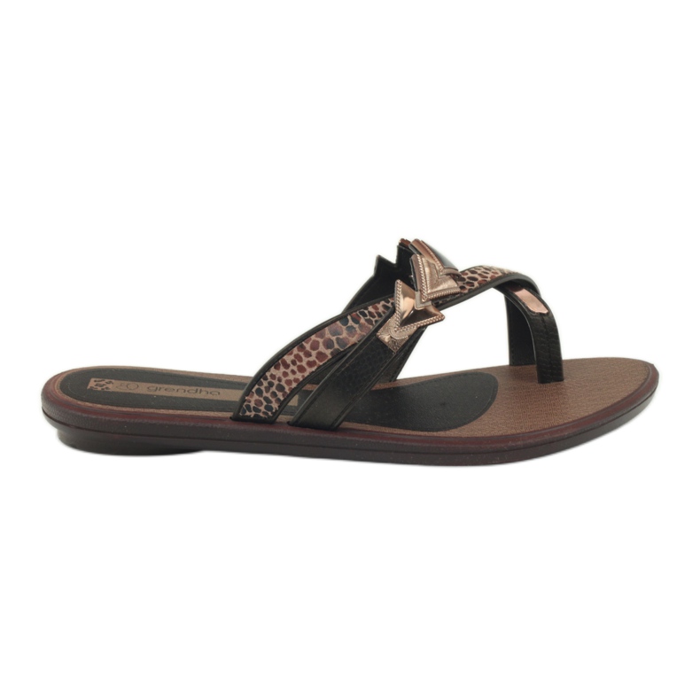 Ipanema Women's slippers flip-flops with Grendha stones brown 1 Ipanema Women's slippers flip-flops with Grendha stones brown 1