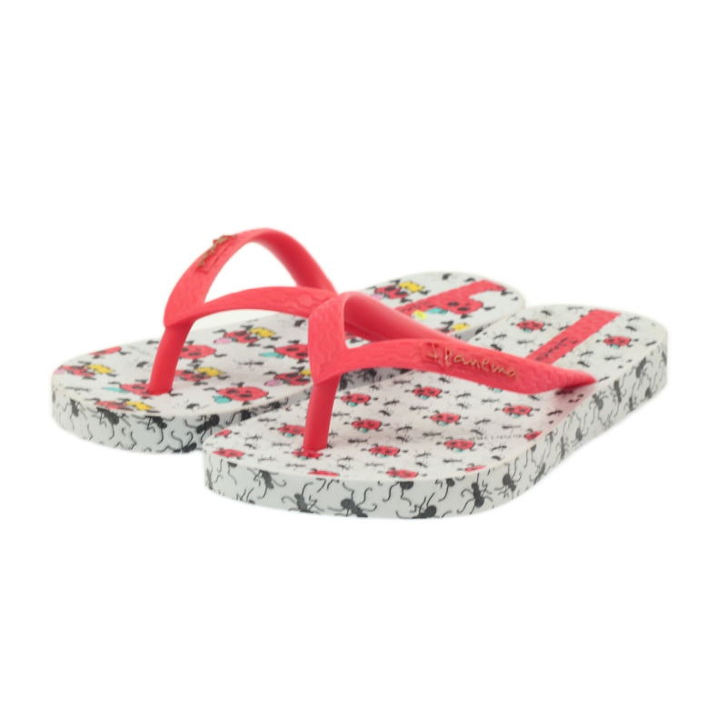 Slippers children's shoes Ipanema 81264 flip-flops for water white red 4