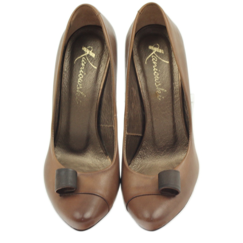 Kaniowski 125 brown leather pumps 5