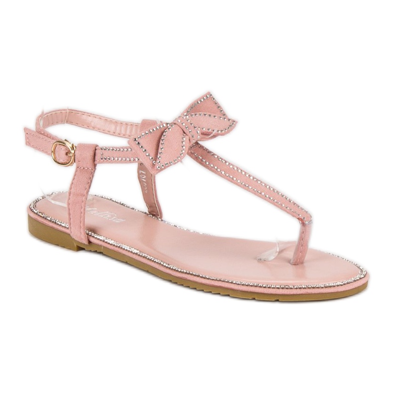 Melisa Flip-Flops Sandals With A Bow pink 1