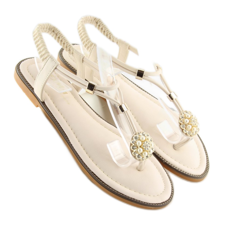 Beige sandals for women 7537 beige 2