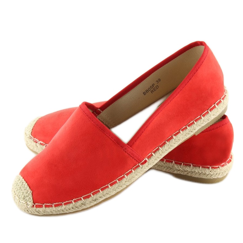 Classic red espadrilles BB05P Red 2