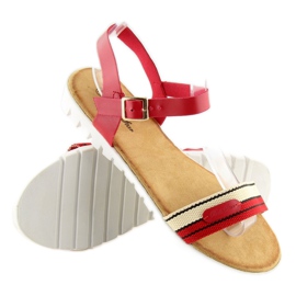 Red women's sandals S25 red 2