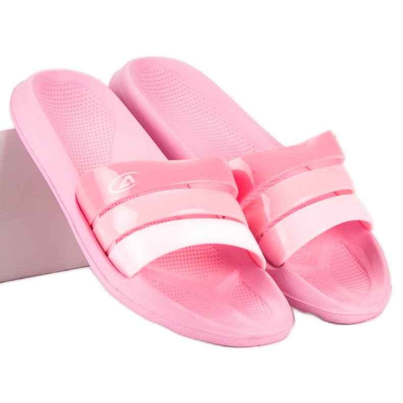 American Club American Pool Slippers pink 2