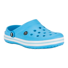 American Club Blue garden slippers 1