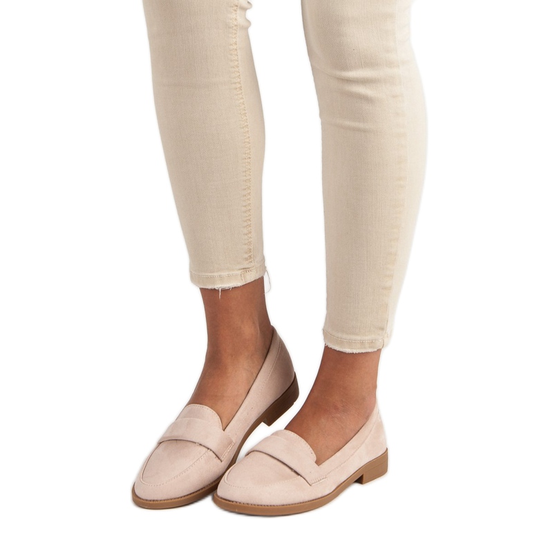 Small Swan Suede loafers brown 1