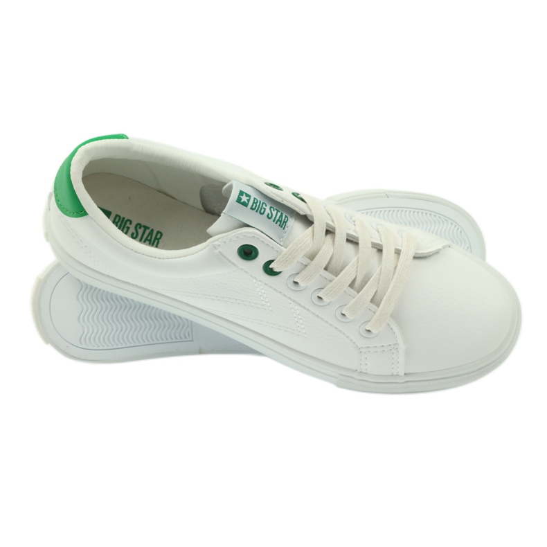 White sneakers BIG STAR 274209 green 1