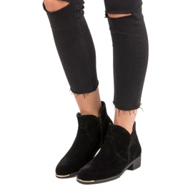 Women's cowboy boots black 1