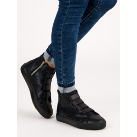 Black sneakers with an elastic band 2