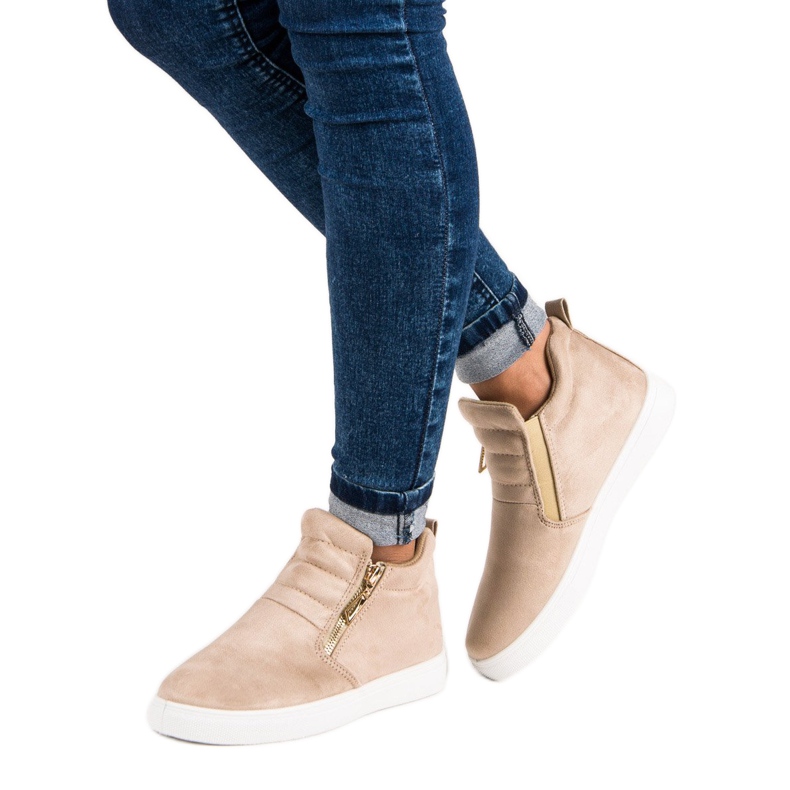 Suede Slip-On Sneakers brown 1