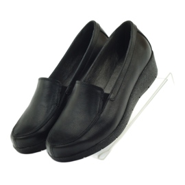 Angello 1720 black moccasin shoes 4