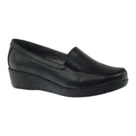 Angello 1720 black moccasin shoes 1