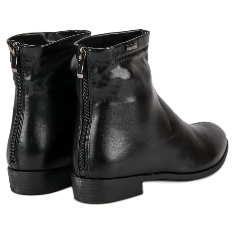 Black ankle boots with a zipper 2