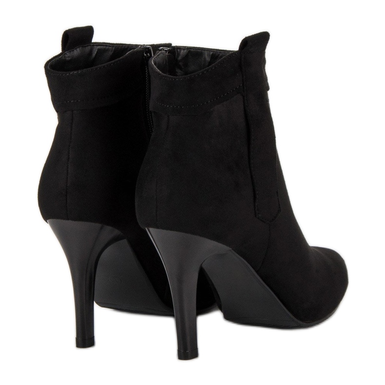Classic high heel boots black 1