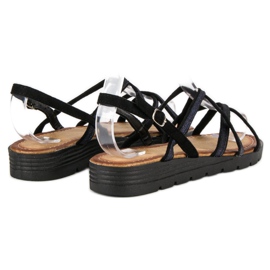 Comer Comfortable women's sandals black 1
