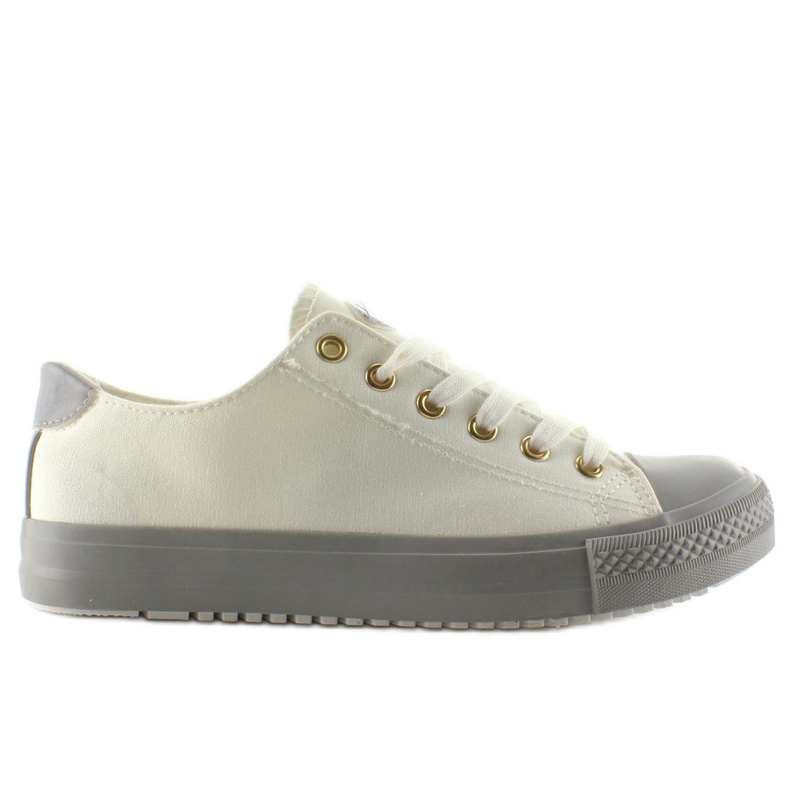 Sneakers on a colored rubber W-3051 White 2
