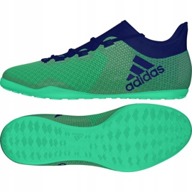 Indoor shoes adidas X Tango 17.3 In M CP9142 turquoise, blue green 2