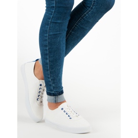 Kylie Openwork Tied Sneakers white 2