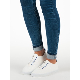 Kylie Openwork Tied Sneakers white 1