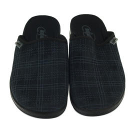 Slippers slippers, checkered Befado 548m013 grey 3