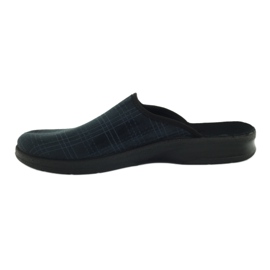 Slippers slippers, checkered Befado 548m013 grey 2