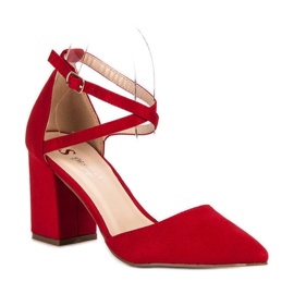 Seastar Pumps with a belt red 1