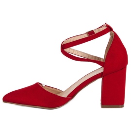 Seastar Pumps with a belt red 2