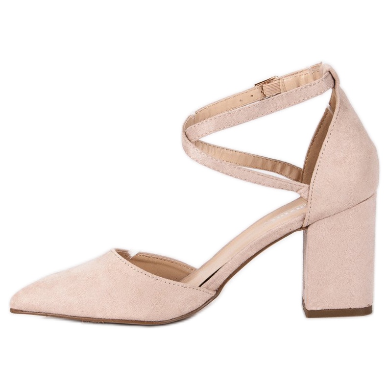 Seastar Pumps with a belt beige 1