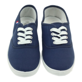 American Club navy blue sneakers, women's sneakers 4