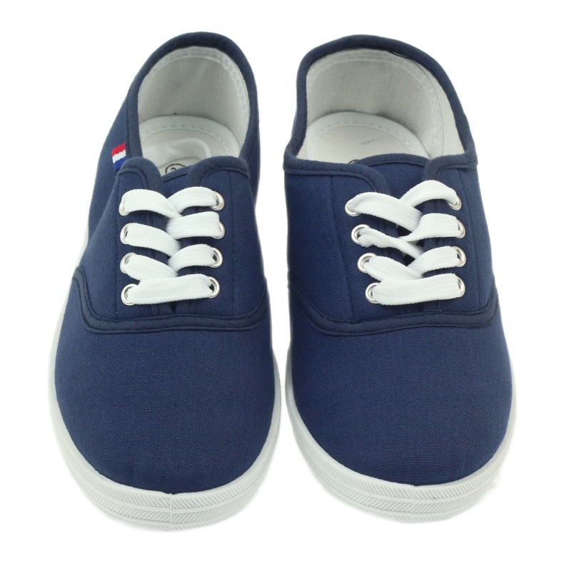 American Club navy blue sneakers, women's sneakers 4