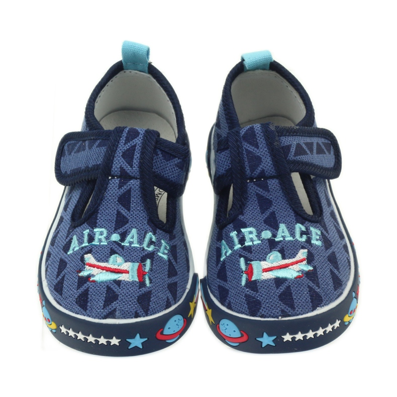 American Club American sneakers children's shoes leather insole navy blue 4
