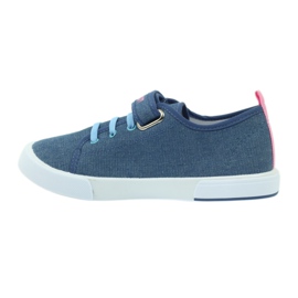 American Club American pink lips sneakers navy blue 2 American Club American pink lips sneakers navy blue 2
