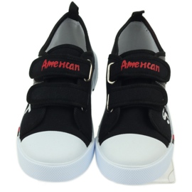 American Club Children's shoes sneakers with the American flag Velcro black white grey red 4 American Club Children's shoes sneakers with the American flag Velcro black white grey red 4