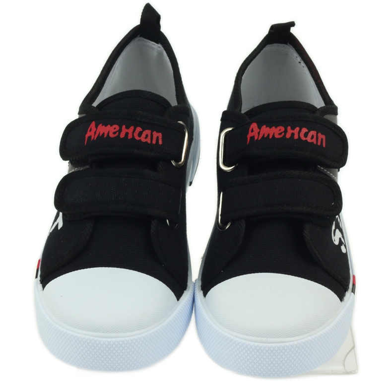 American Club Children's shoes sneakers with the American flag Velcro black white grey red 4 American Club Children's shoes sneakers with the American flag Velcro black white grey red 4