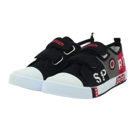 American Club Children's shoes sneakers with the American flag Velcro black white grey red 3 American Club Children's shoes sneakers with the American flag Velcro black white grey red 3